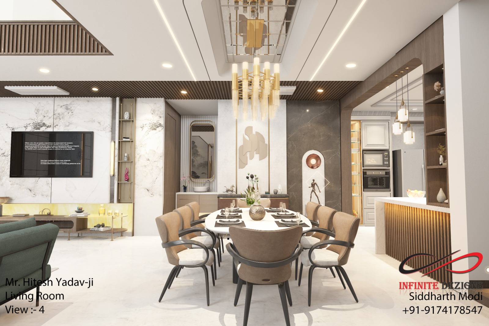 Luxury Living Room — Nipania, Indore